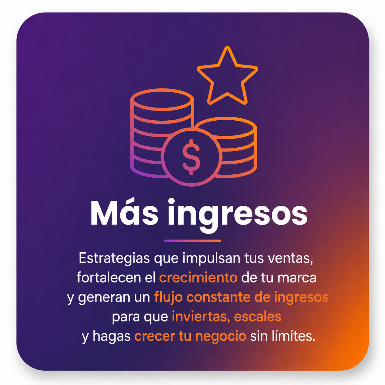 Más ingresos