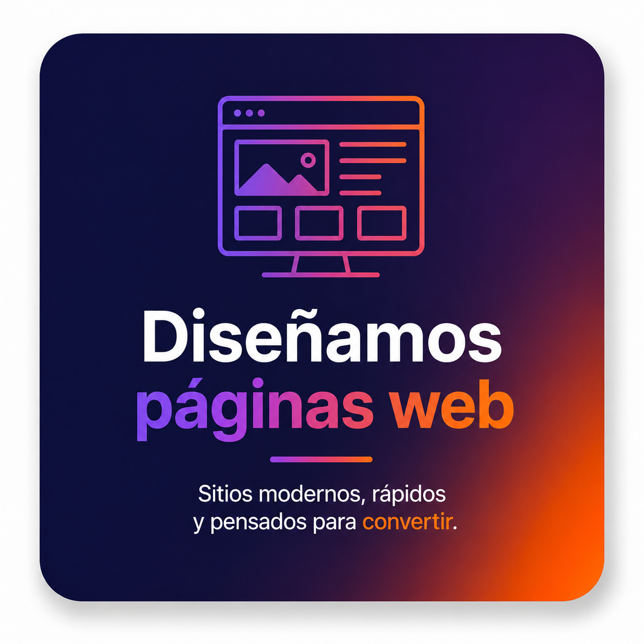 Diseñamos páginas web